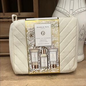 Charlie Tate London Travel Set Peony & Cashmere NWT Body Lotion Hand Cream